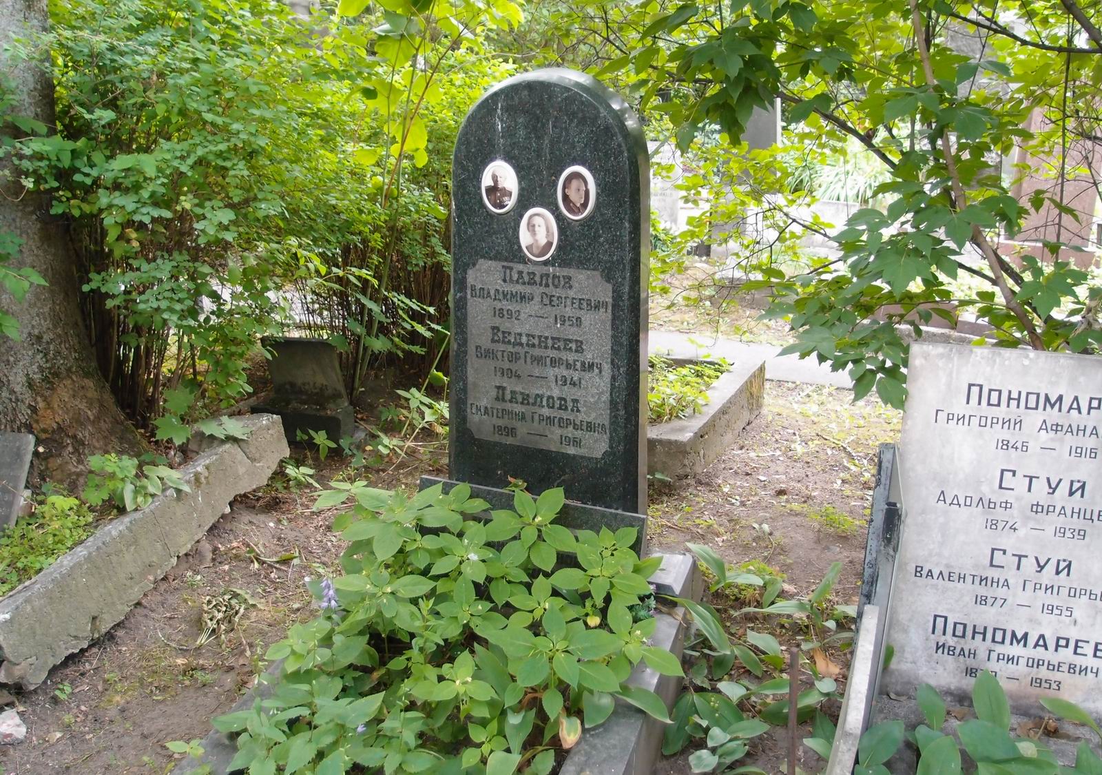 Памятник на могиле Павлова В.С. (1892-1950), на Новодевичьем кладбище (2-31-7).
