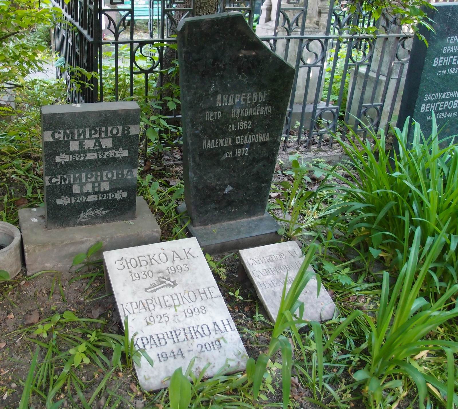 Памятник на могиле Смирнова А.Е. (?-1929), на Новодевичьем кладбище (2-36-7).