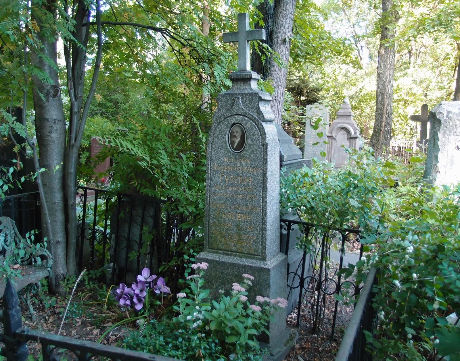 Памятник на могиле Гулевича В.С. (1867-1933), на Новодевичьем кладбище (3-34-4).