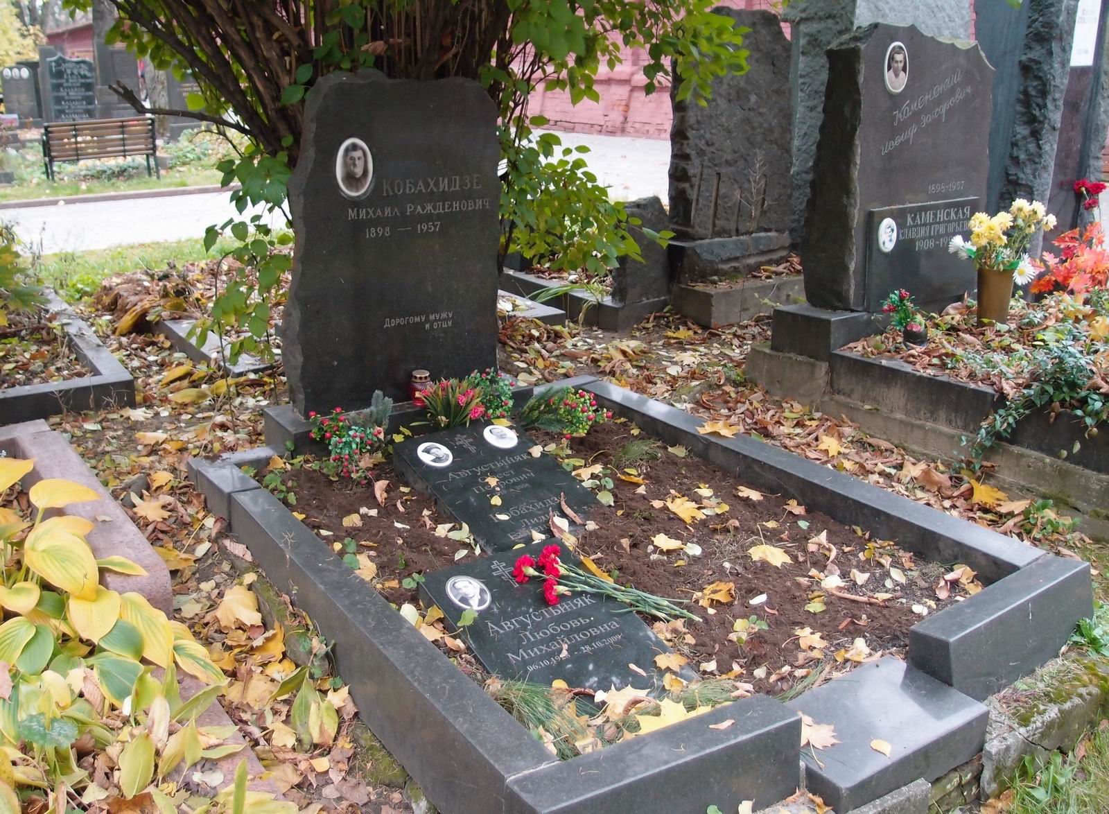 Памятник на могиле Кобахидзе М.Р. (1898-1957), на Новодевичьем кладбище (5-15-2).