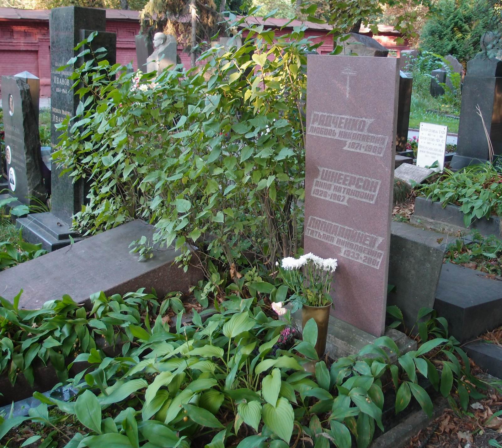 Памятник на могиле Радченко Л.Н. (1871-1960), на Новодевичьем кладбище (5-42-11).