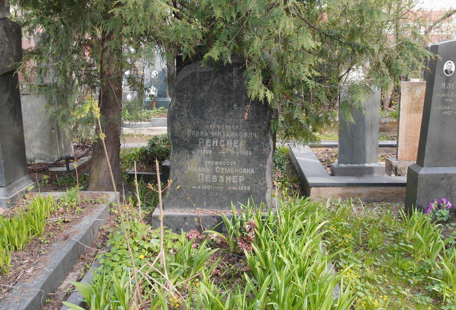 Памятник на могиле Рейснера И.М. (1899–1958), на Новодевичьем кладбище (5–16–5).