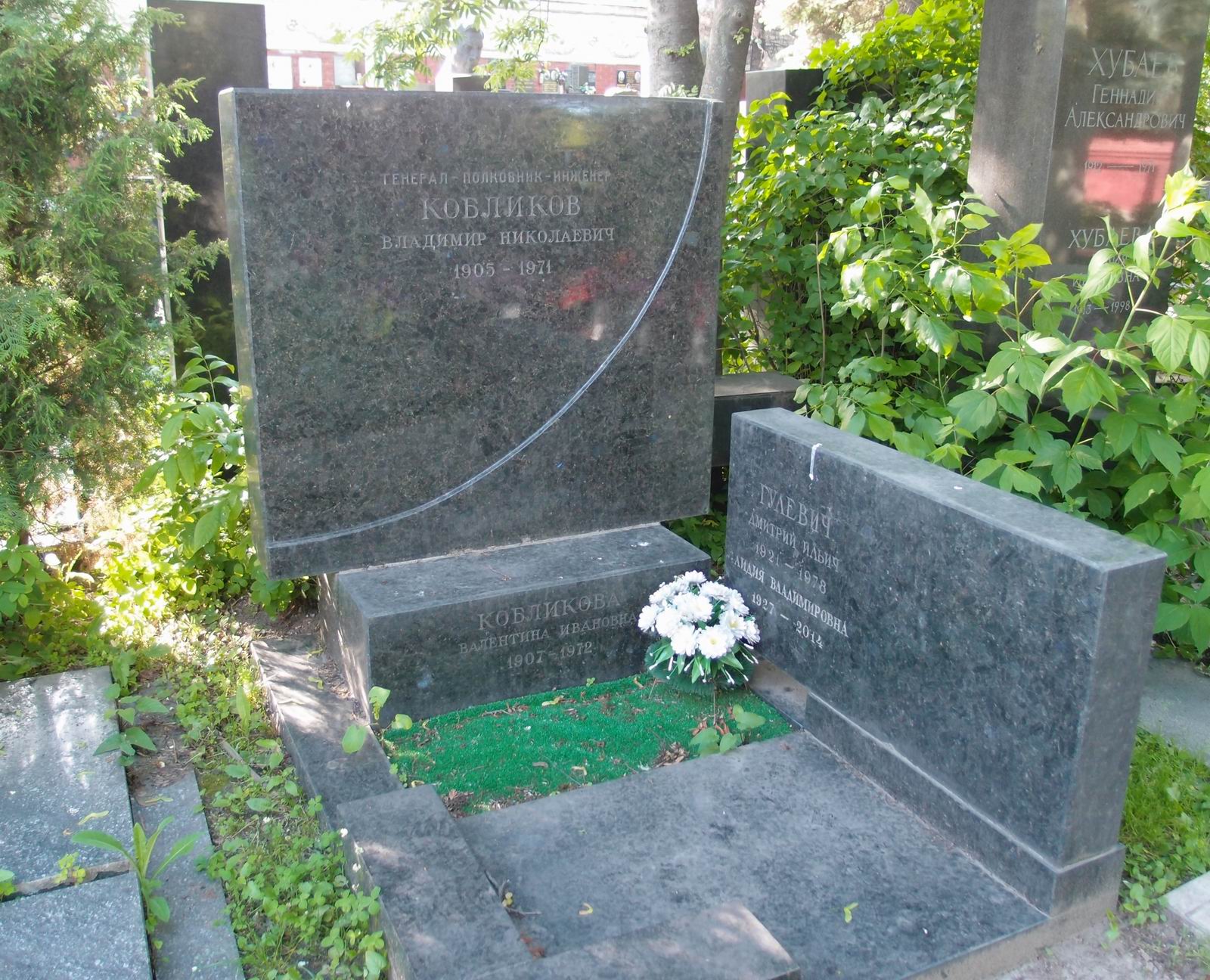 Памятник на могиле Кобликова В.Н. (1905–1971), на Новодевичьем кладбище (7–17–8).