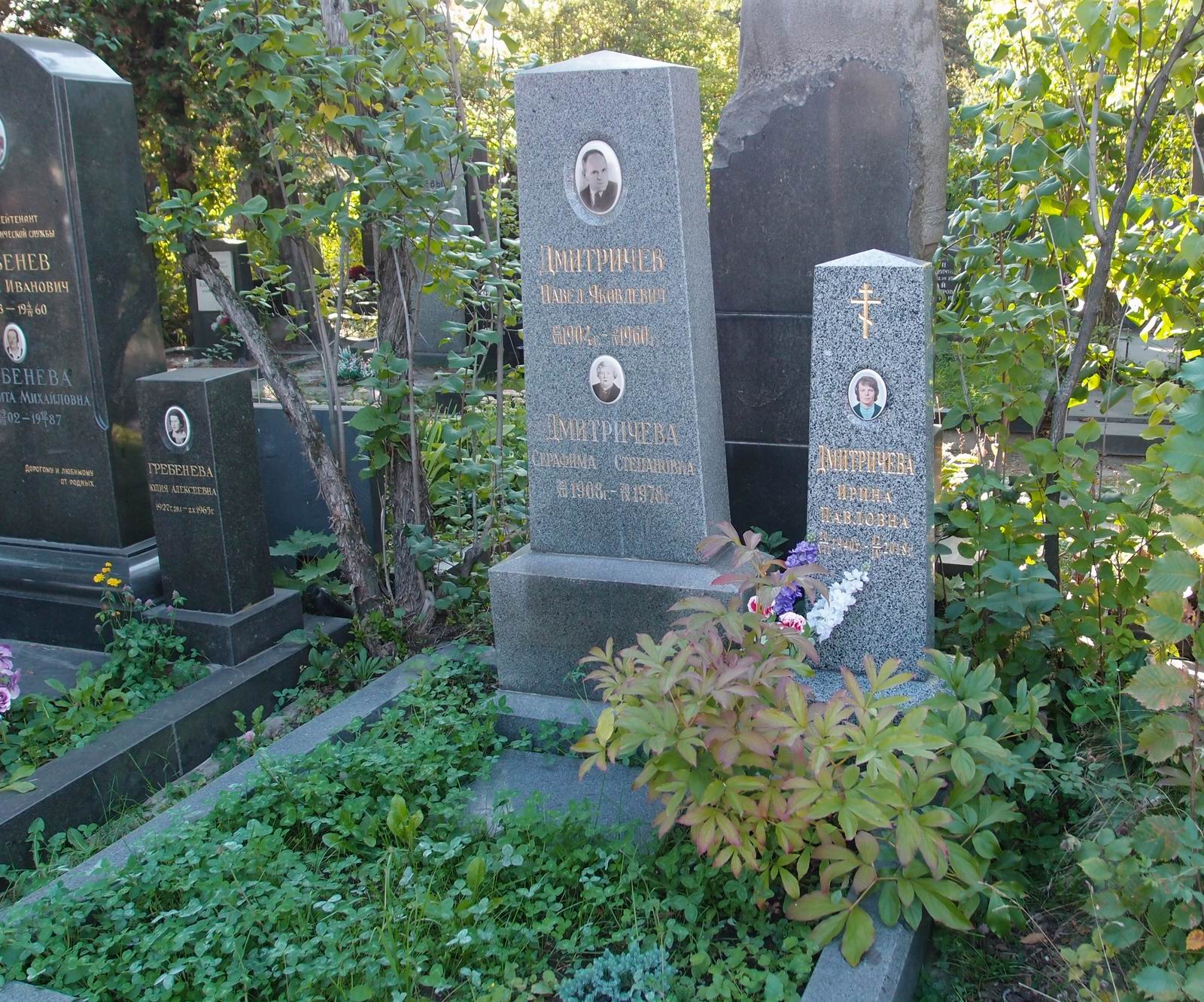 Памятник на могиле Дмитричева П.Я. (1904-1960), на Новодевичьем кладбище (8-3-2).